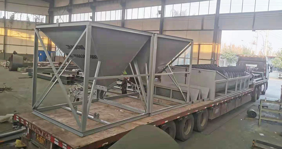 螺旋洗石機(jī)發(fā)貨現(xiàn)場