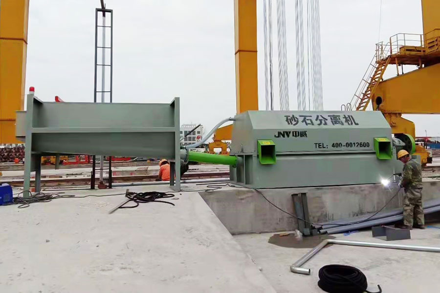 滾筒型砂石分離機(jī)使用現(xiàn)場(chǎng)